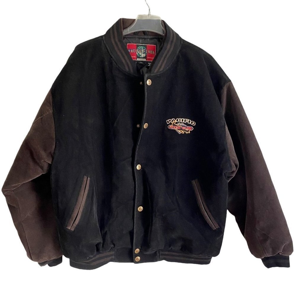 Pacific Flyers Jacket Faux Suede Insulated Brown XXL
